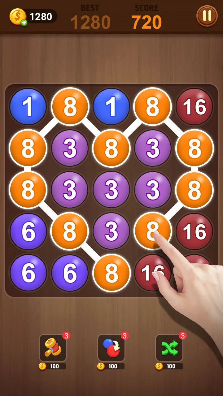 Merge bubble - Number game | Indus Appstore | Screenshot