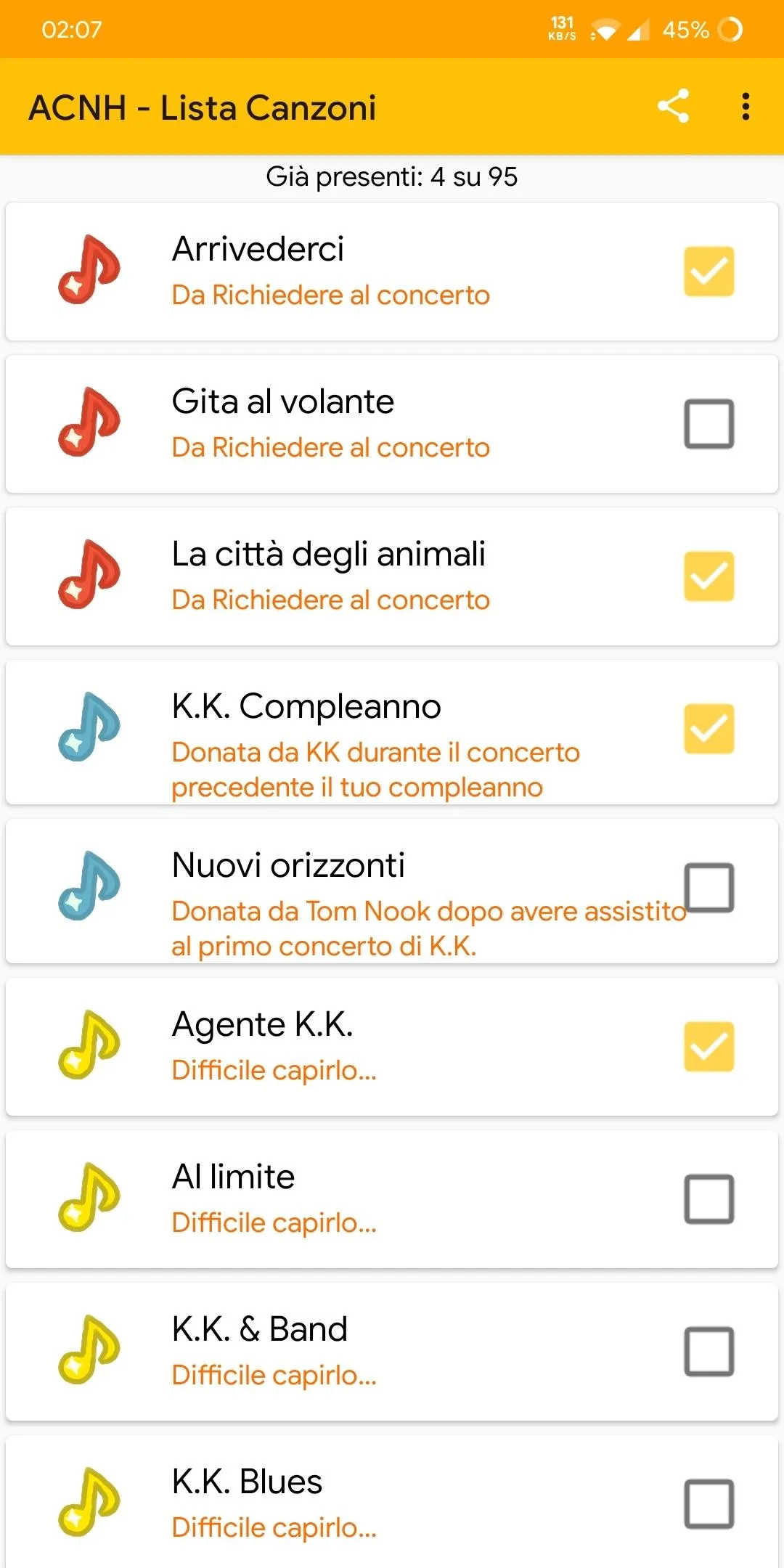 ACNH - Lista Canzoni | Indus Appstore | Screenshot