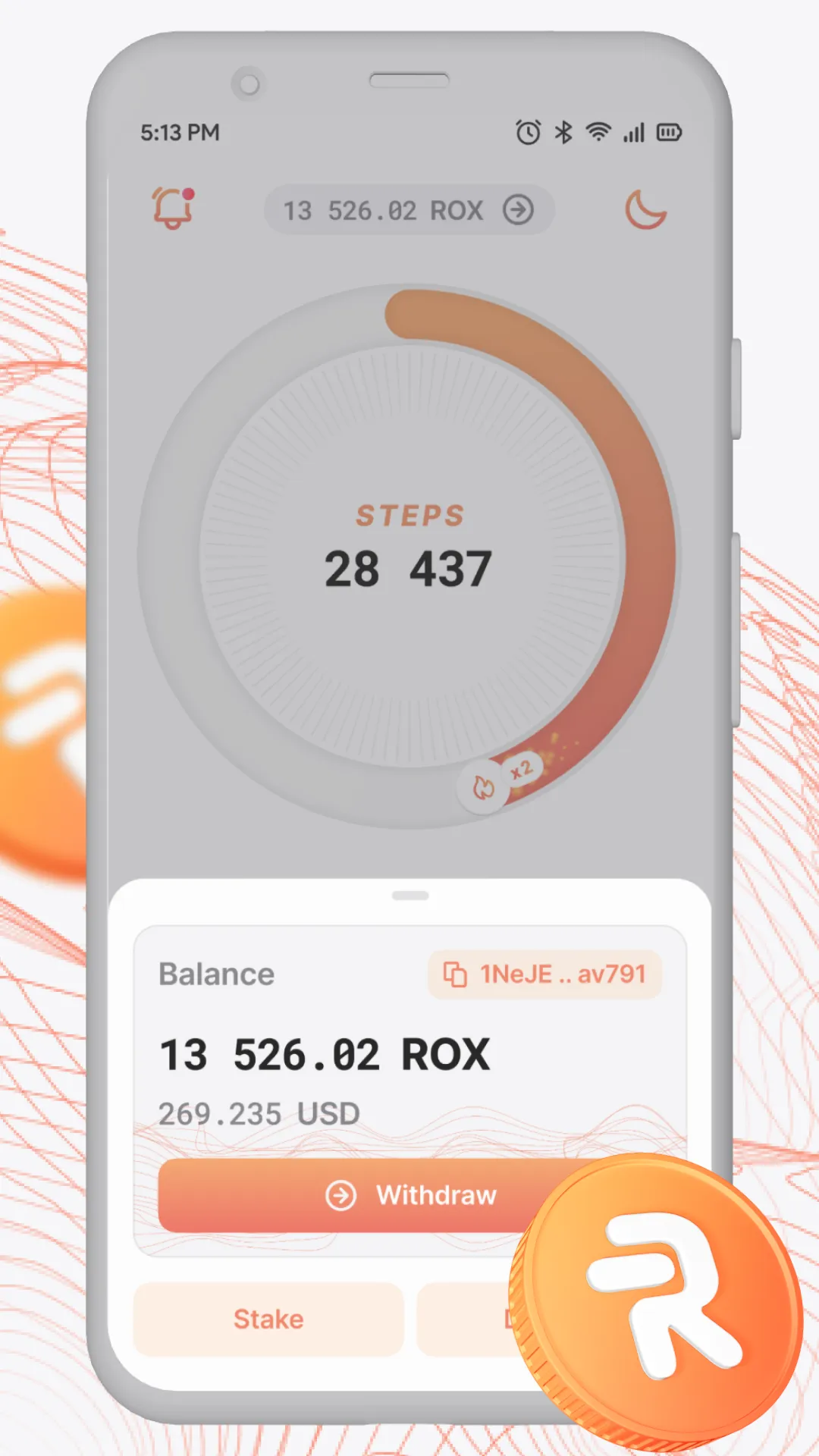 Robox Fit - Walk & Earn | Indus Appstore | Screenshot