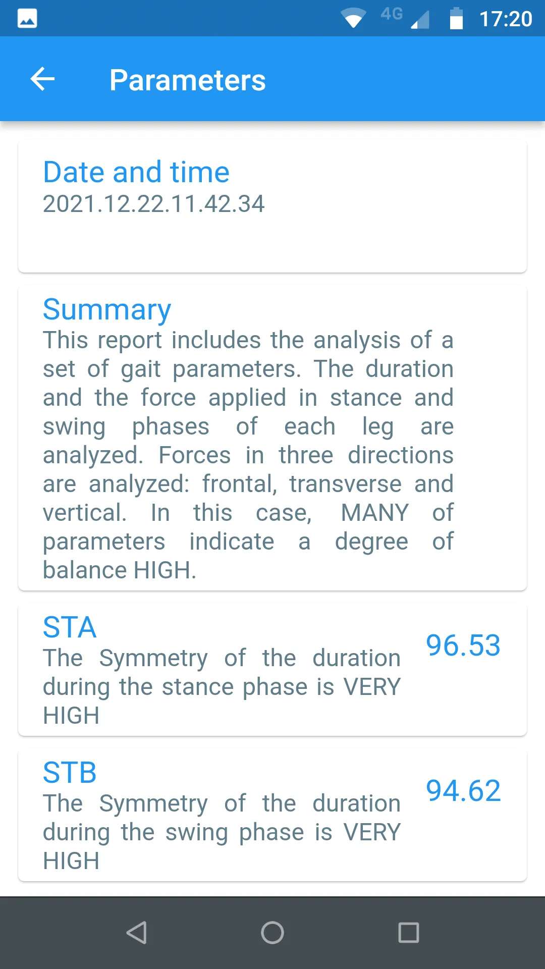 Balanced Gait Test | Indus Appstore | Screenshot