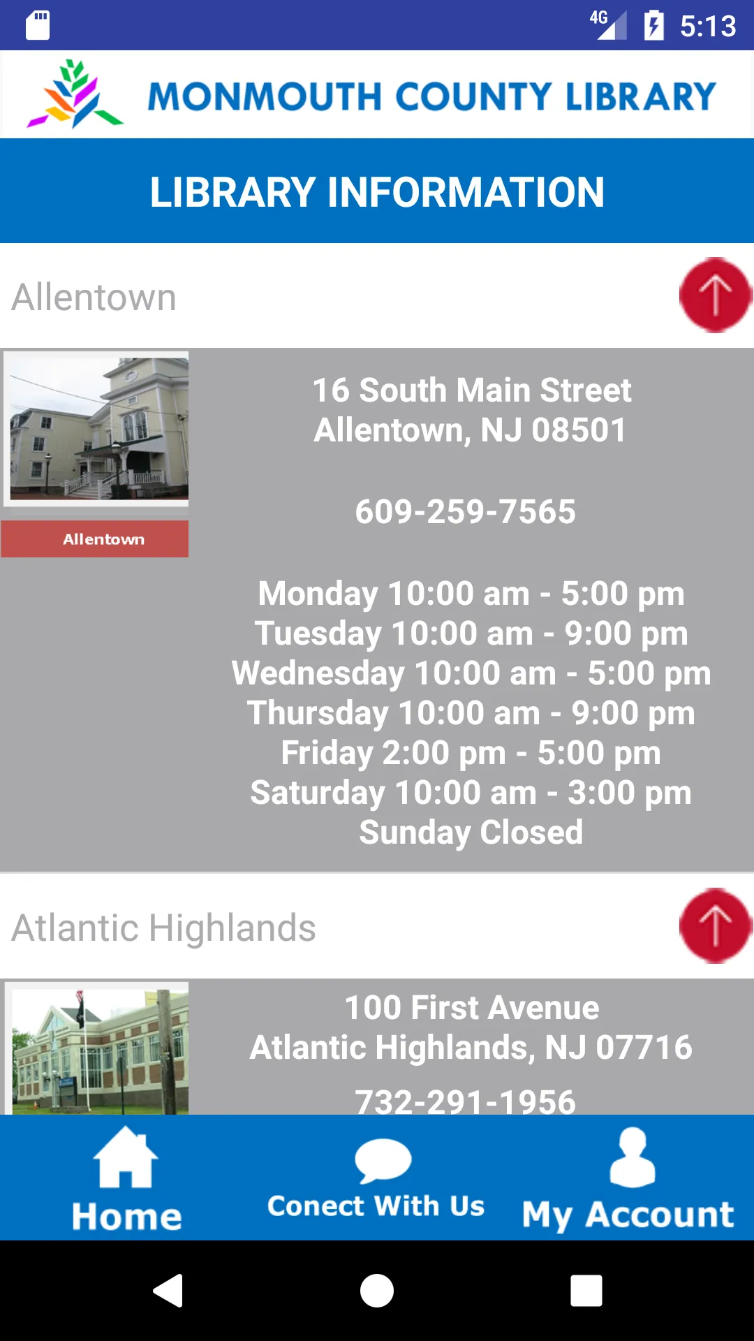 Monmouth County Library Mobile | Indus Appstore | Screenshot