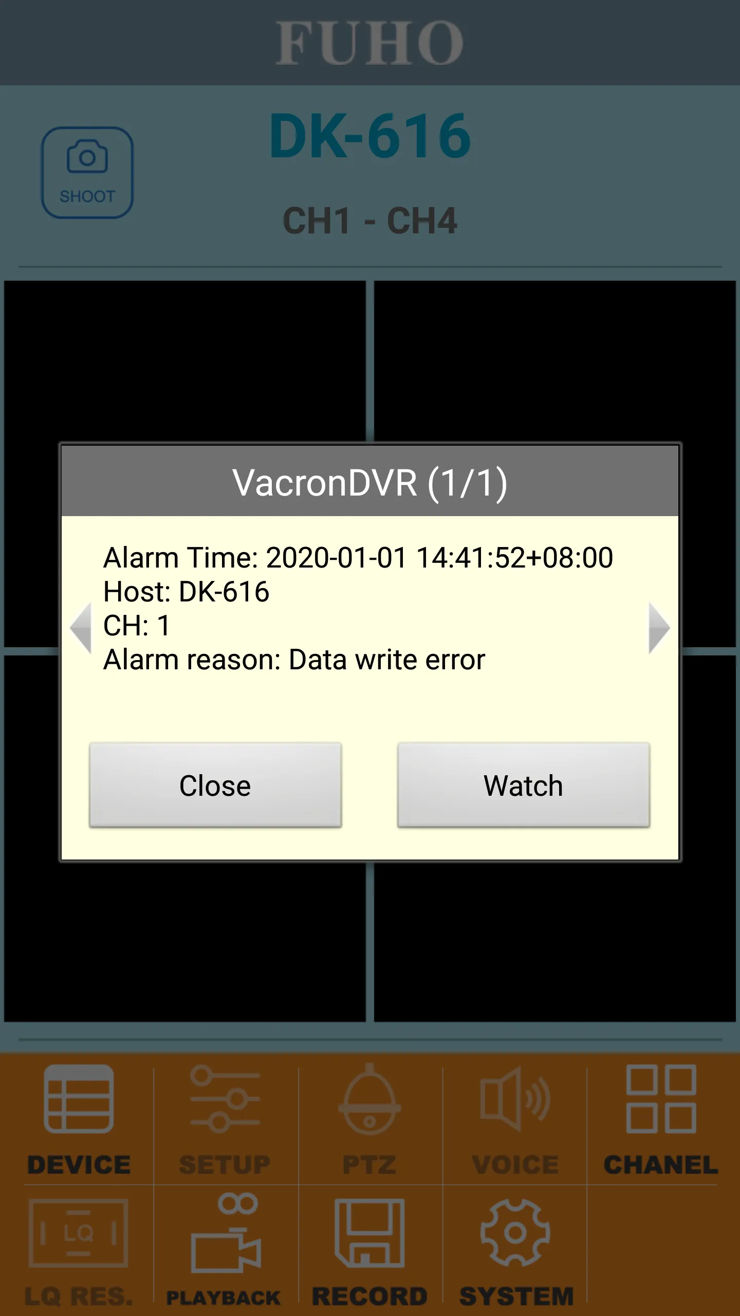 VacronDVR | Indus Appstore | Screenshot