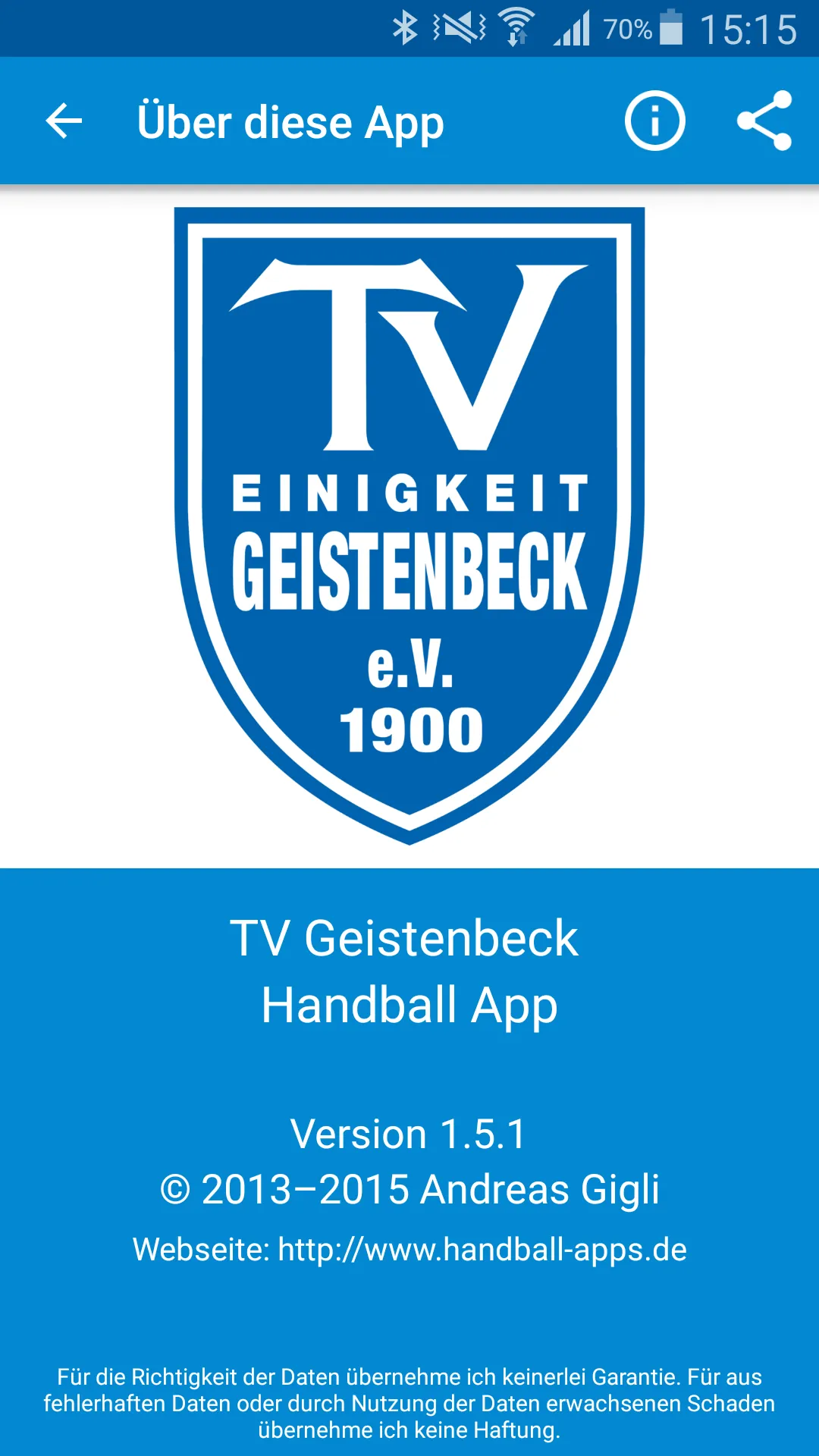 TV Einigkeit Geistenbeck | Indus Appstore | Screenshot