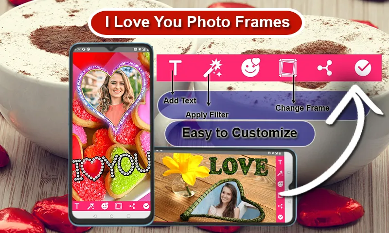 I Love You Photo Frames | Indus Appstore | Screenshot