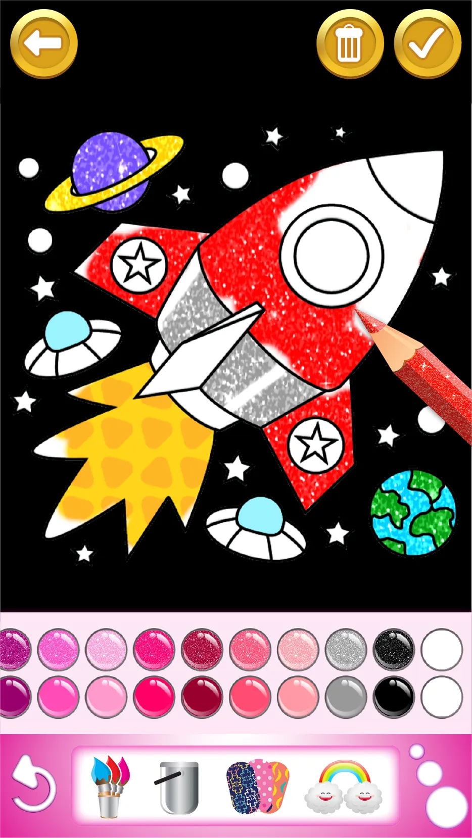 Glitter Coloring and Drawing | Indus Appstore | Screenshot