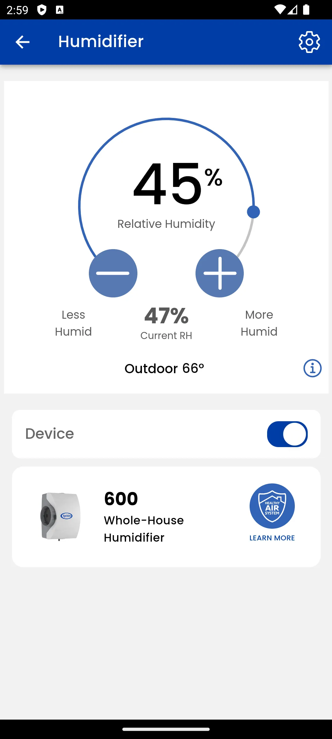 AprilAire Healthy Air | Indus Appstore | Screenshot