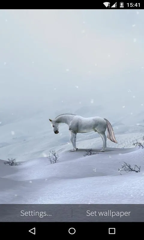 3D White Horse Live Wallpaper | Indus Appstore | Screenshot