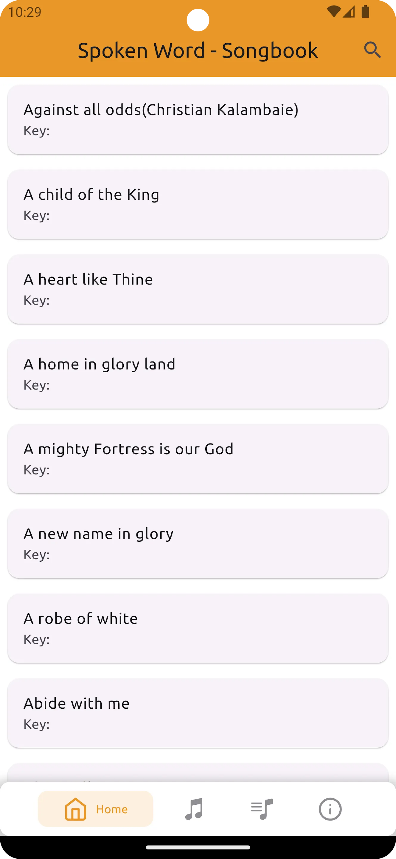 Spoken Word Ministry Song Book | Indus Appstore | Screenshot