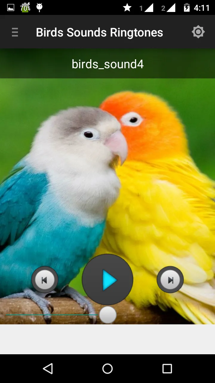 Birds sounds ringtones | Indus Appstore | Screenshot