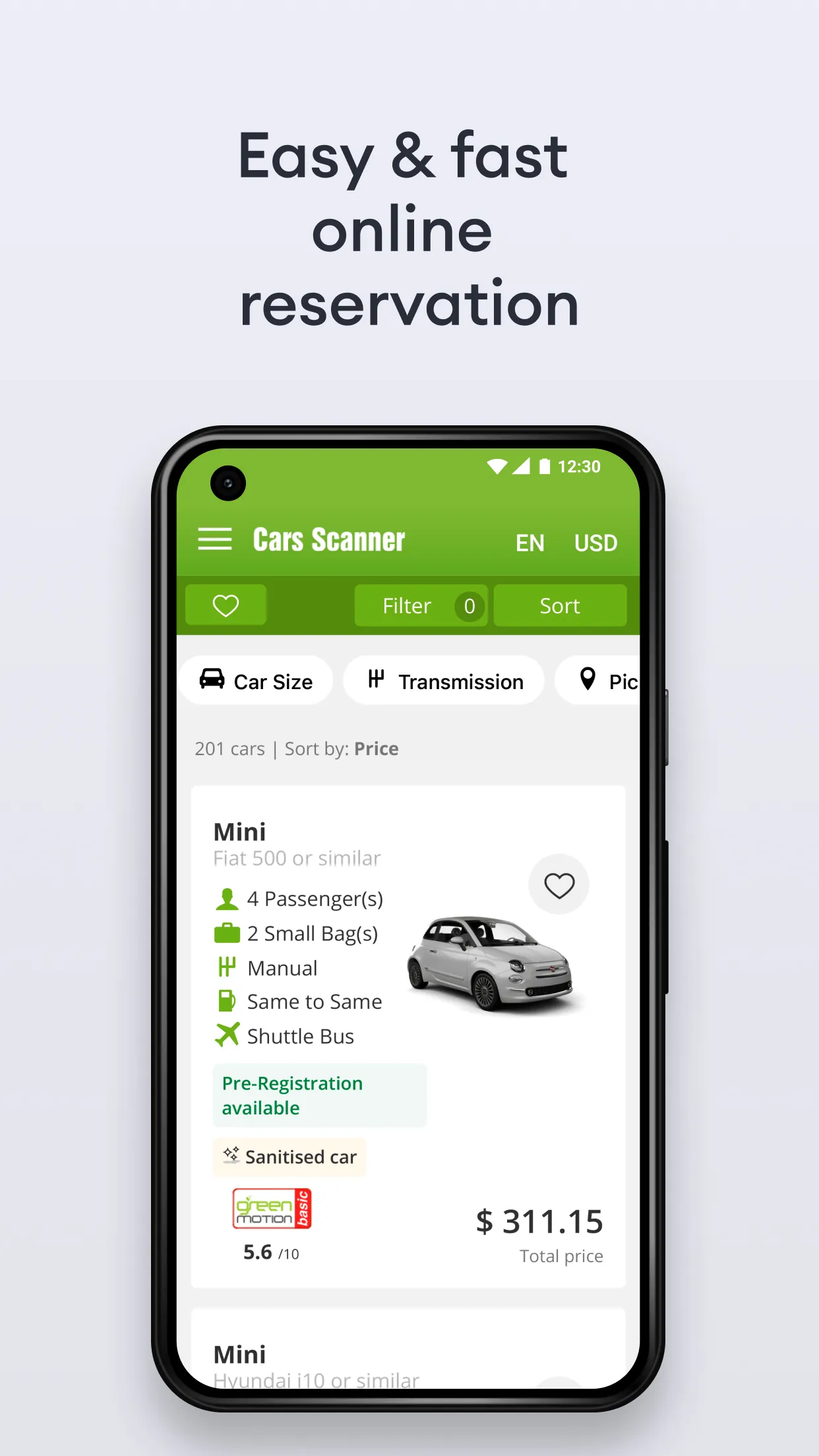 Cars-scanner - car rental | Indus Appstore | Screenshot