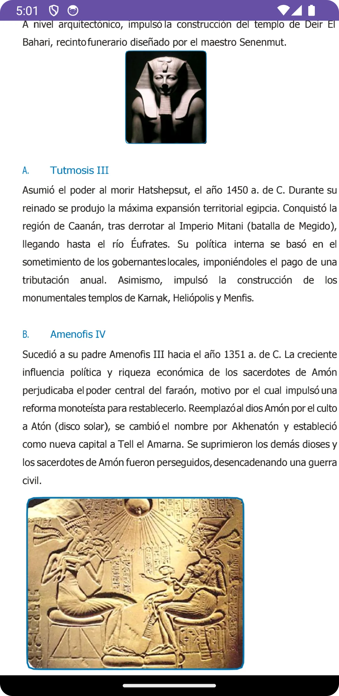 Historia Universal Pre | Indus Appstore | Screenshot