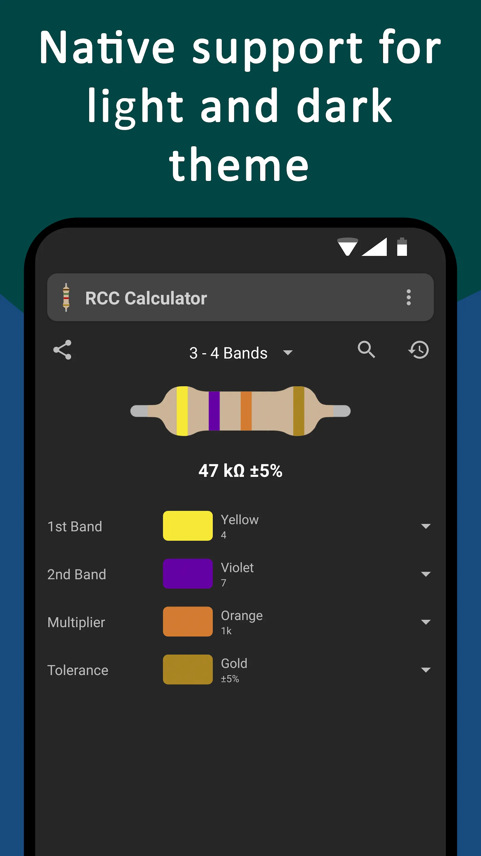 Resistor Color Code Calculator | Indus Appstore | Screenshot
