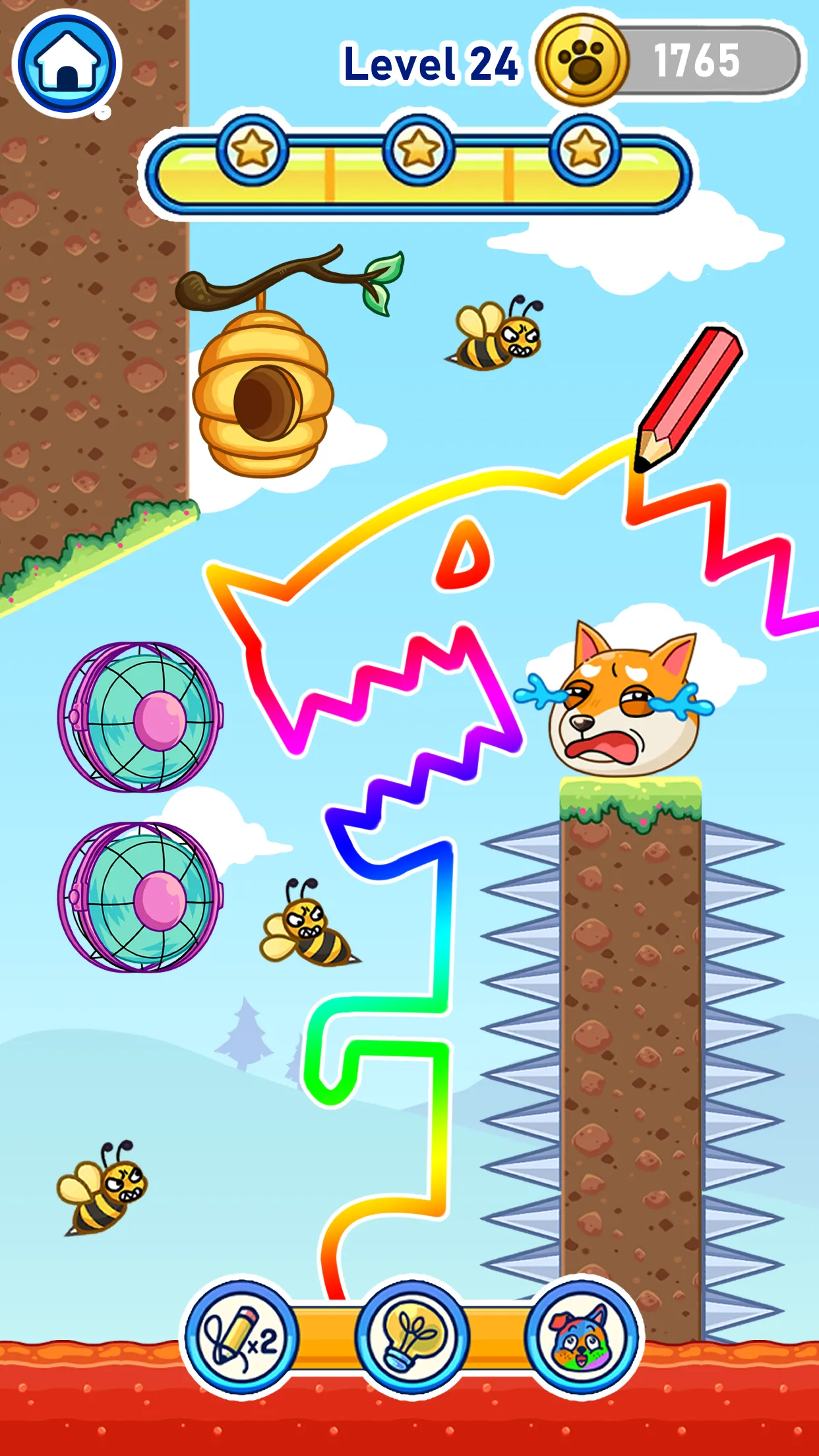 Save Dog from Bad Bees | Indus Appstore | Screenshot