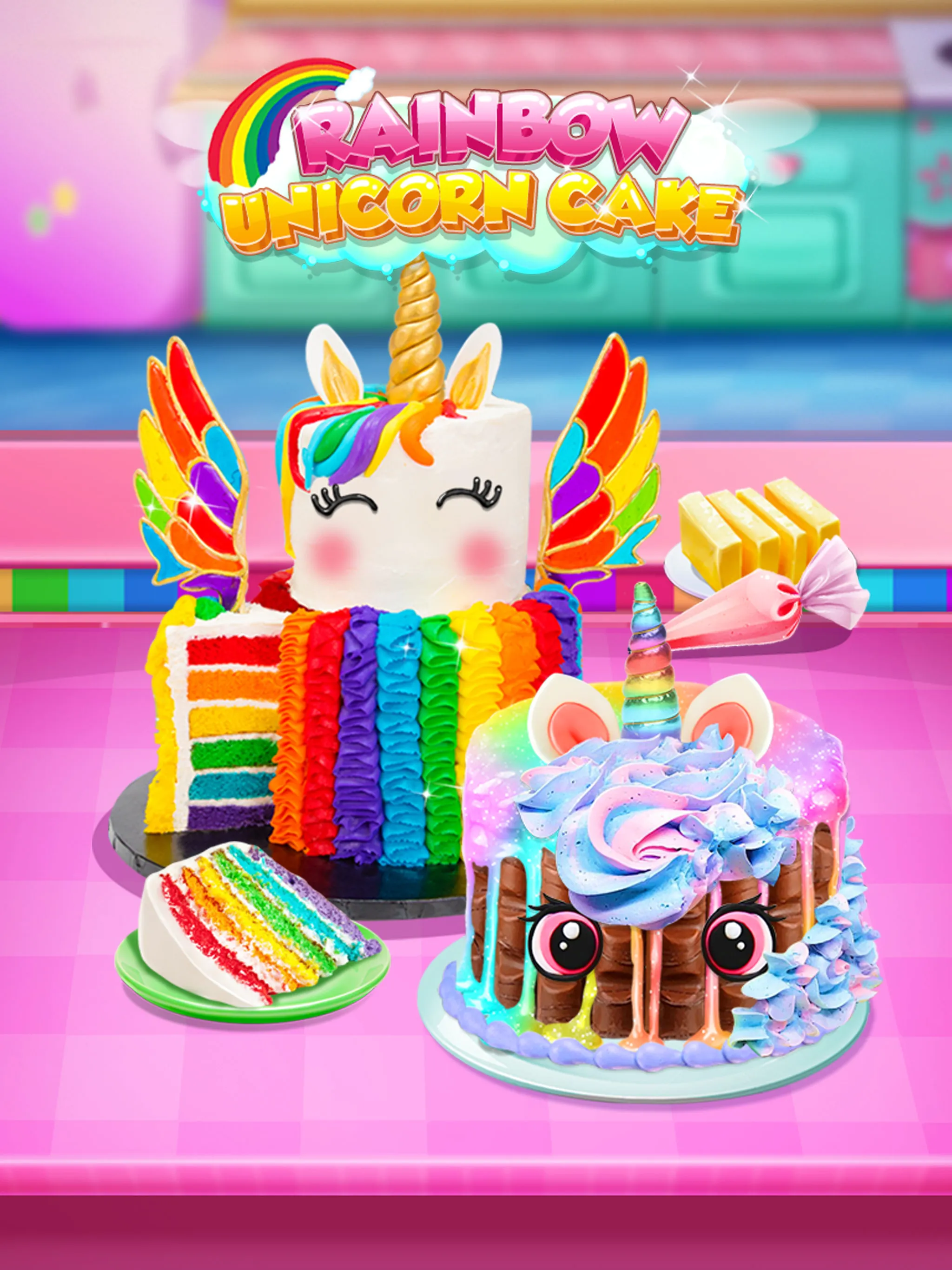 Rainbow Unicorn Cake | Indus Appstore | Screenshot