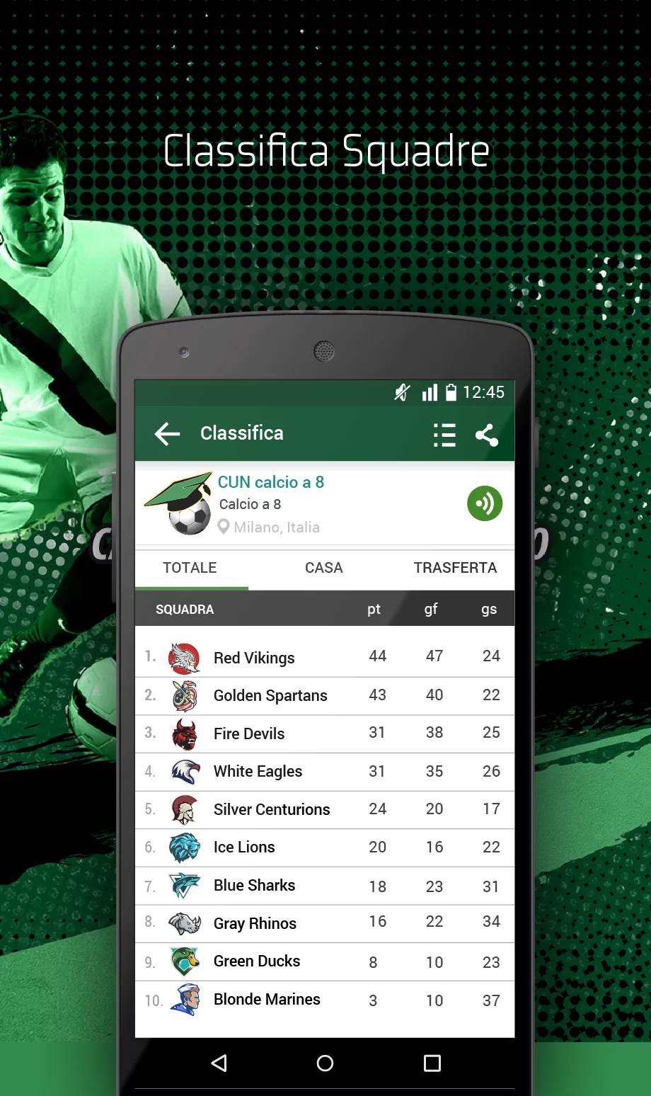 Campionato Universitario | Indus Appstore | Screenshot