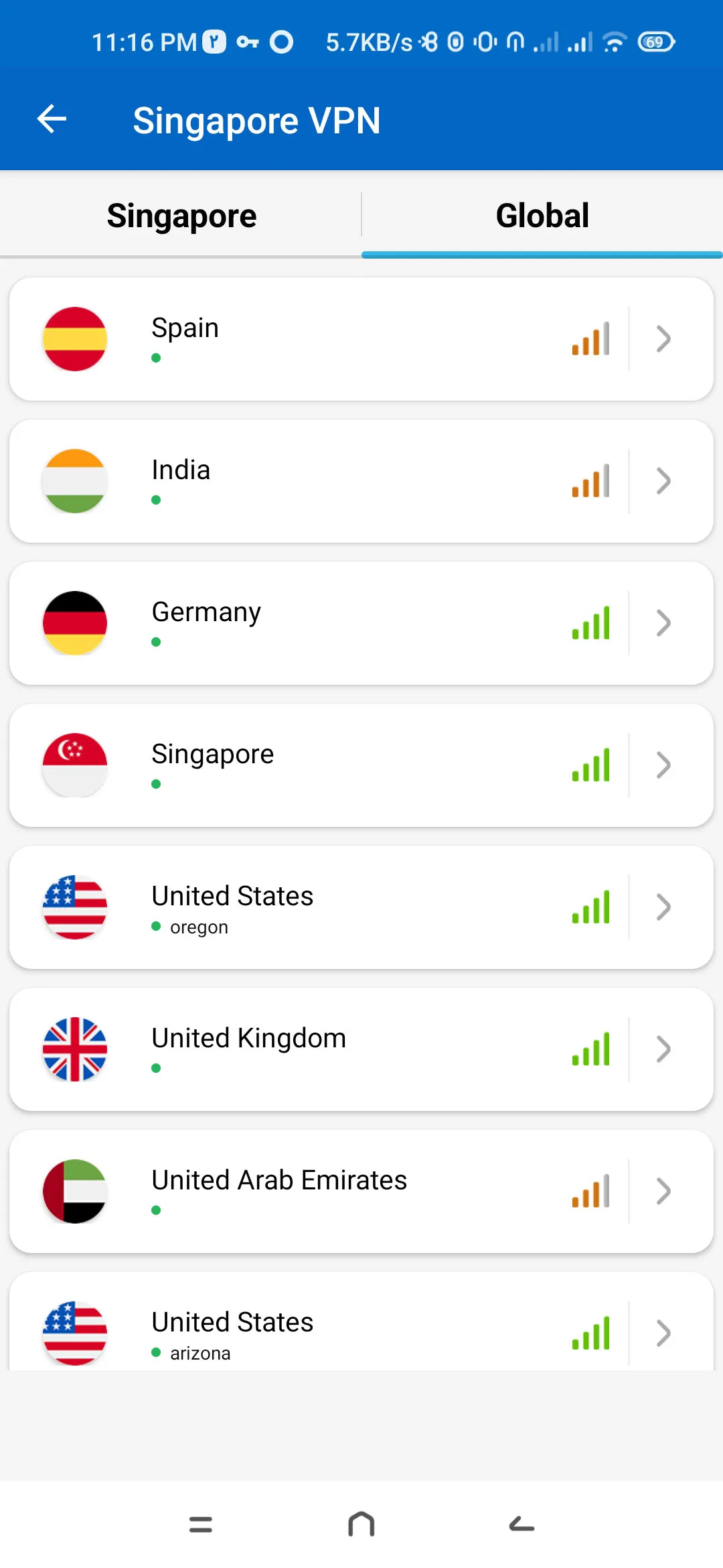 Singapore VPN - Fast & Secure | Indus Appstore | Screenshot