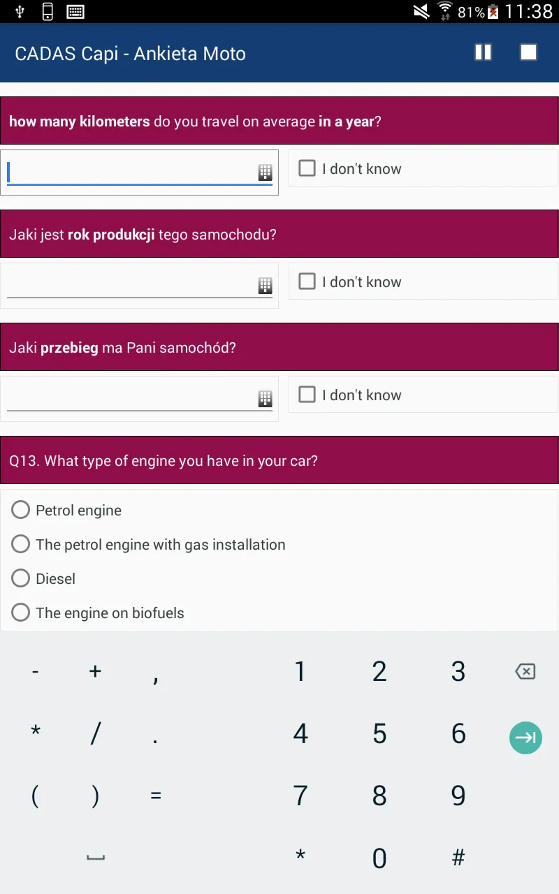 CADAS Capi - Moto Survey | Indus Appstore | Screenshot