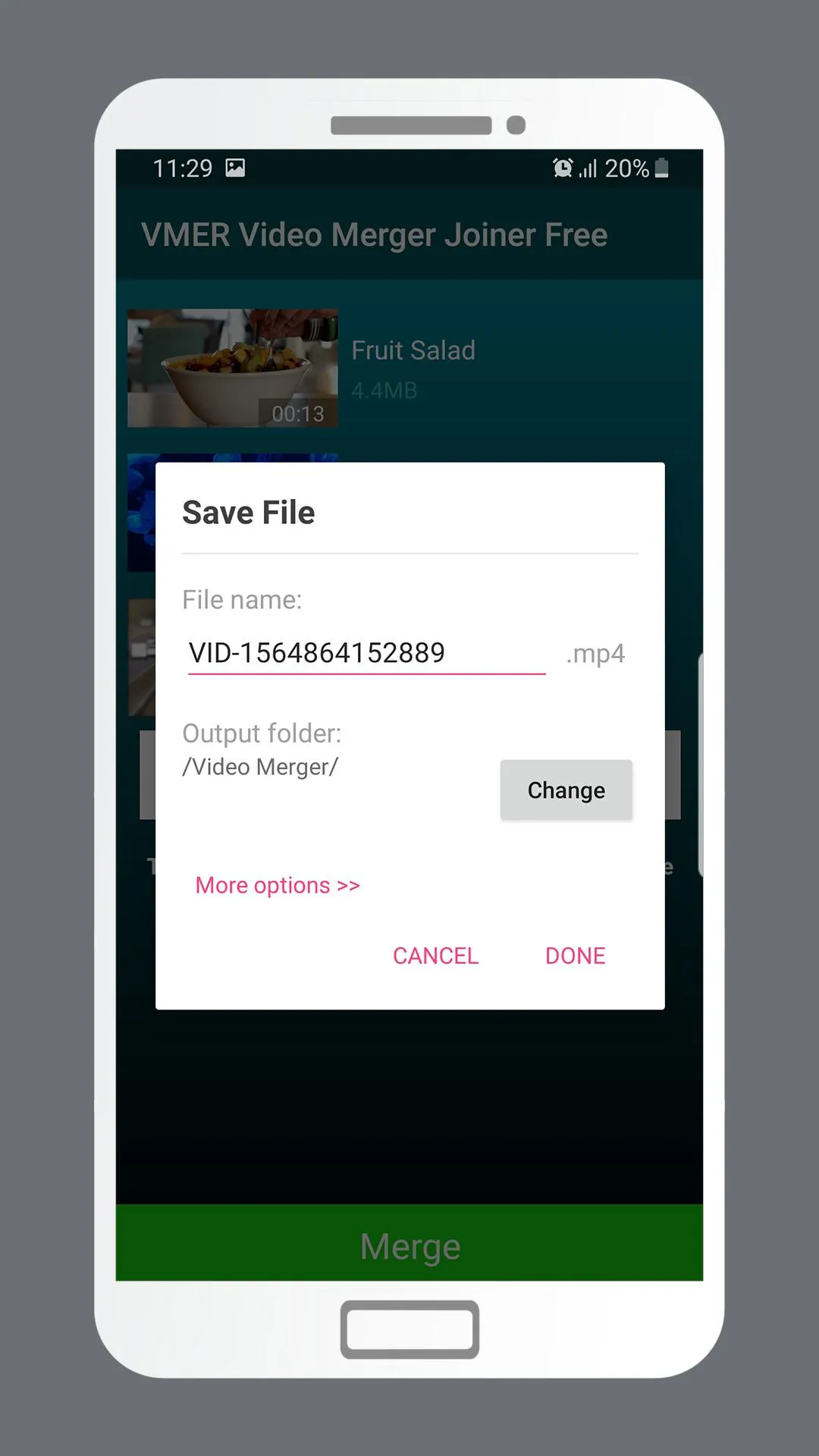 VMER Video Merger Joiner | Indus Appstore | Screenshot