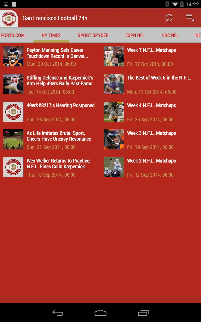 San Francisco Football 24h | Indus Appstore | Screenshot