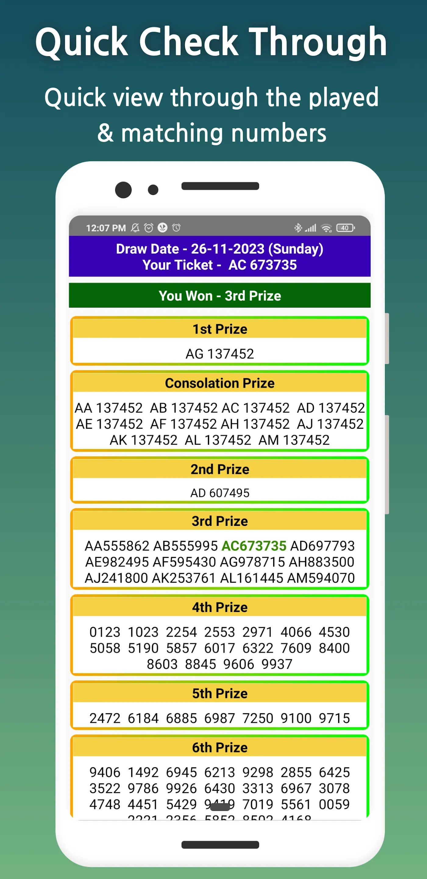 Kerala Lottery Result Daily | Indus Appstore | Screenshot