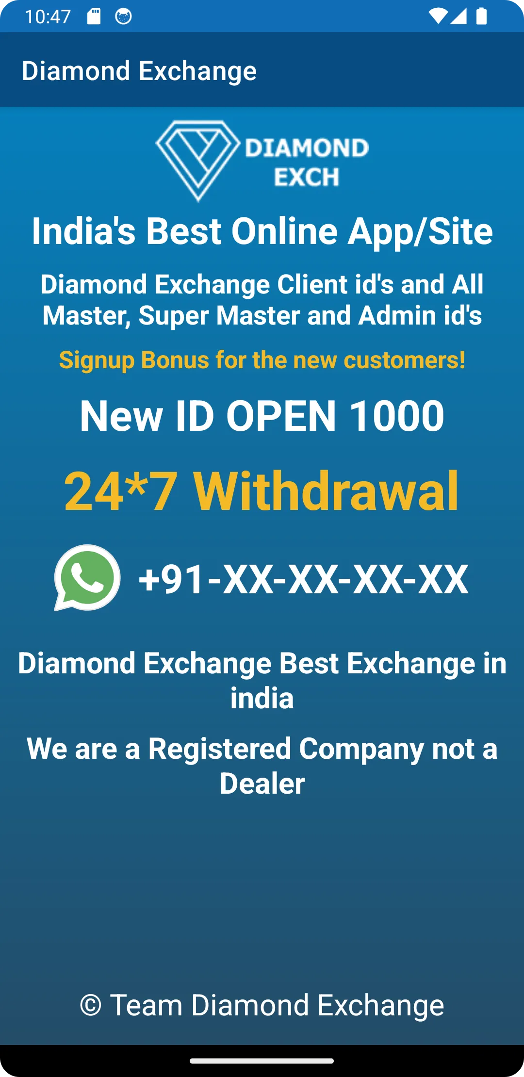 Diamond Exchange | Indus Appstore | Screenshot