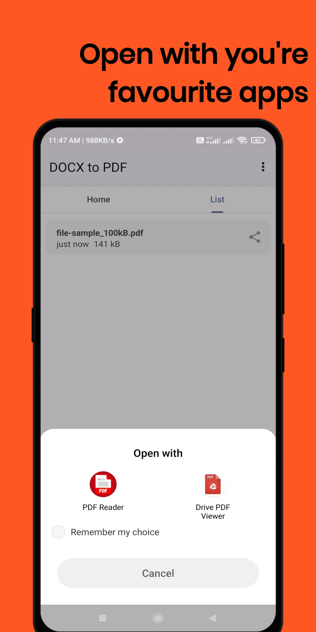 Docx to PDF Converter | Indus Appstore | Screenshot