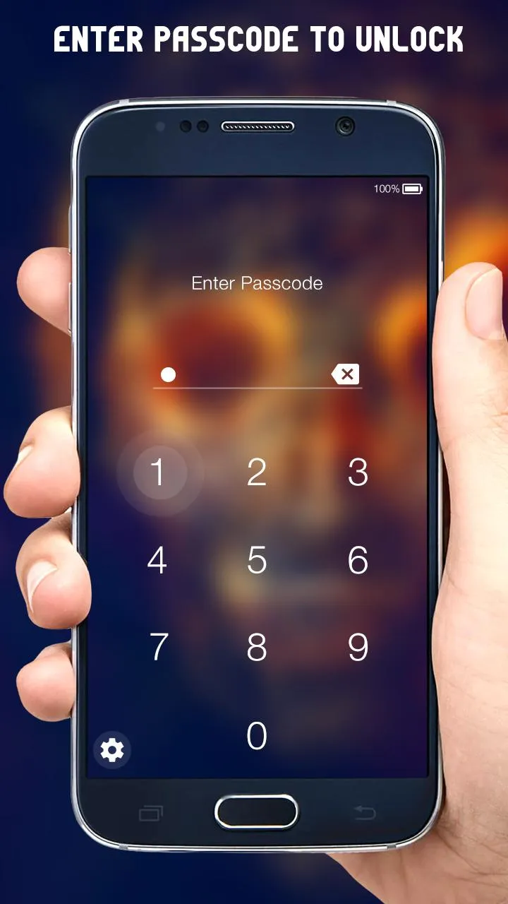 Skull Zipper Lock Screen | Indus Appstore | Screenshot