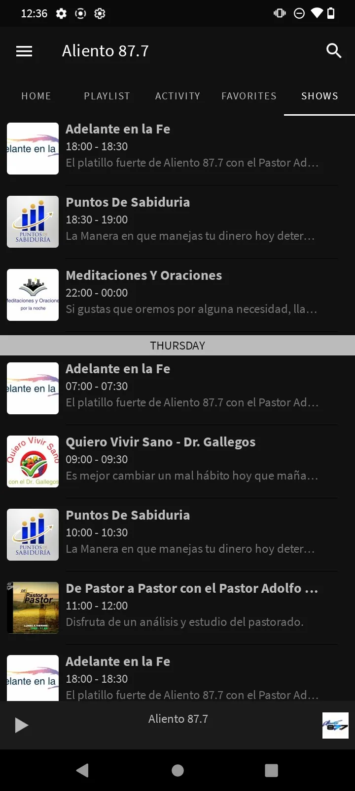 Aliento 87.7 FM | Indus Appstore | Screenshot