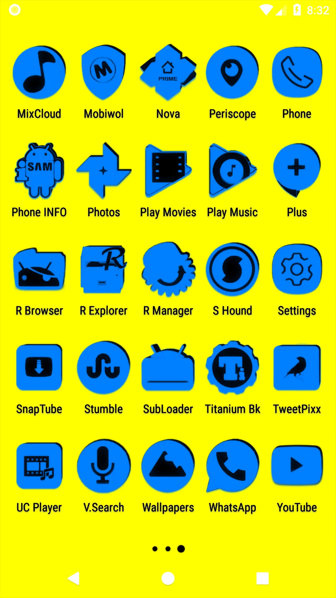 Blue and Black Icon Pack | Indus Appstore | Screenshot