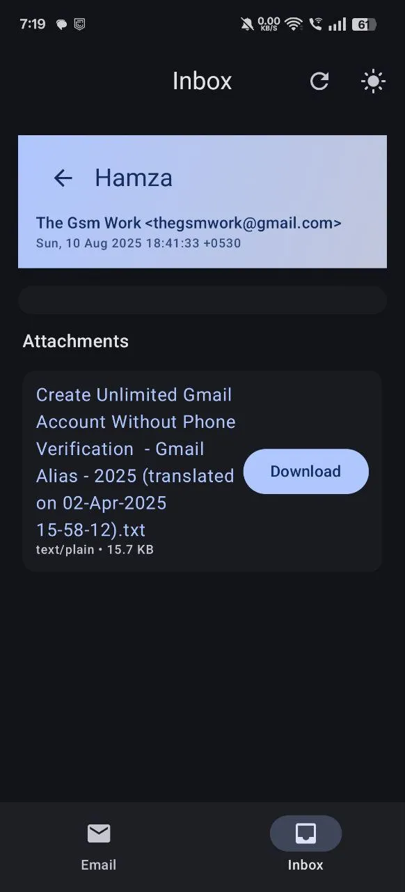 Temp Mail - Disposable Email | Indus Appstore | Screenshot