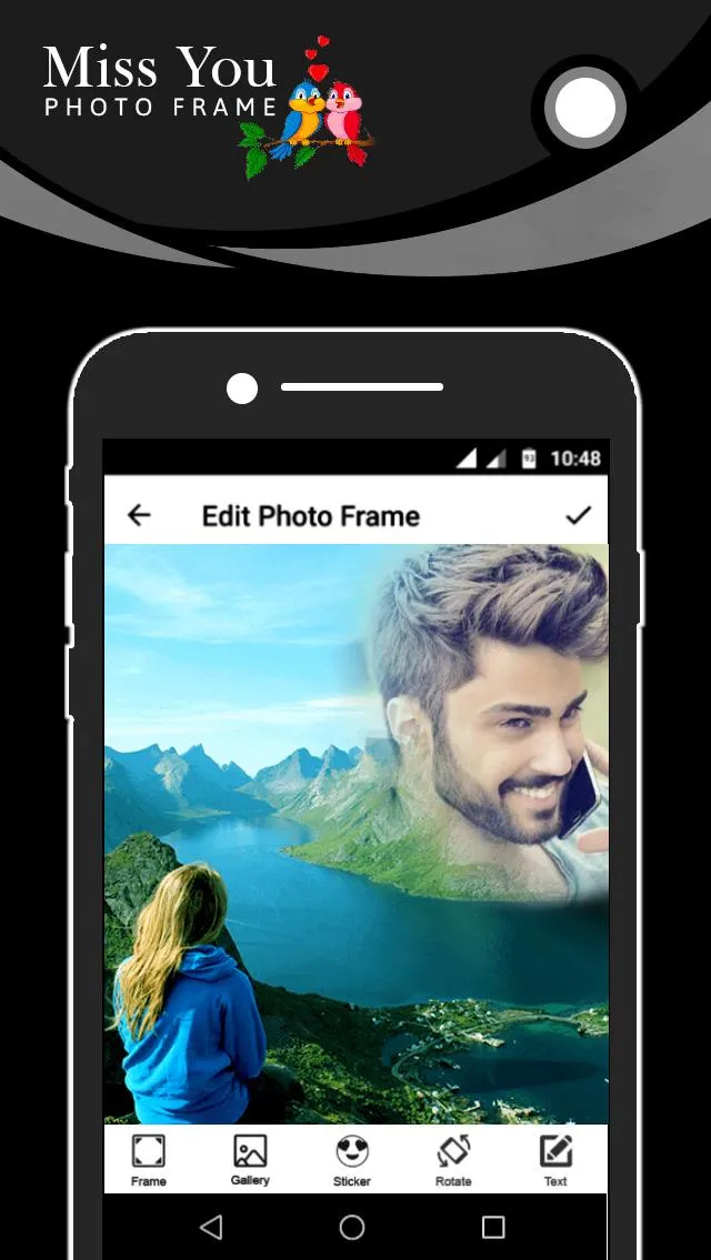 Miss You Photo Frame | Indus Appstore | Screenshot