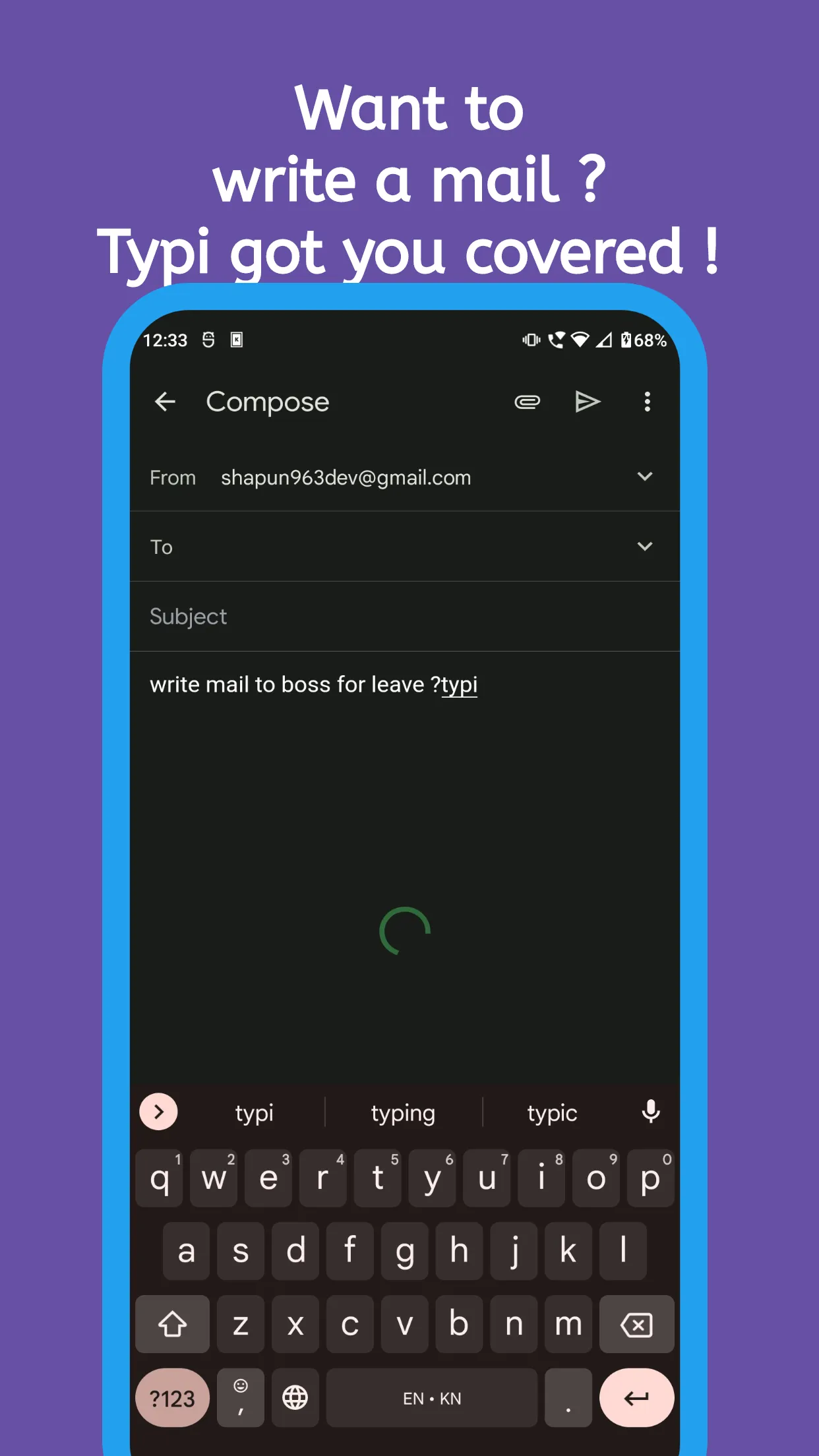 Typi AI - Writing Assistant | Indus Appstore | Screenshot