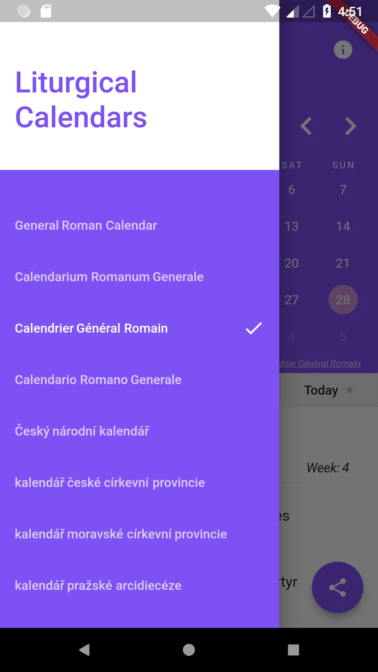 Catholic Liturgical Calendar | Indus Appstore | Screenshot