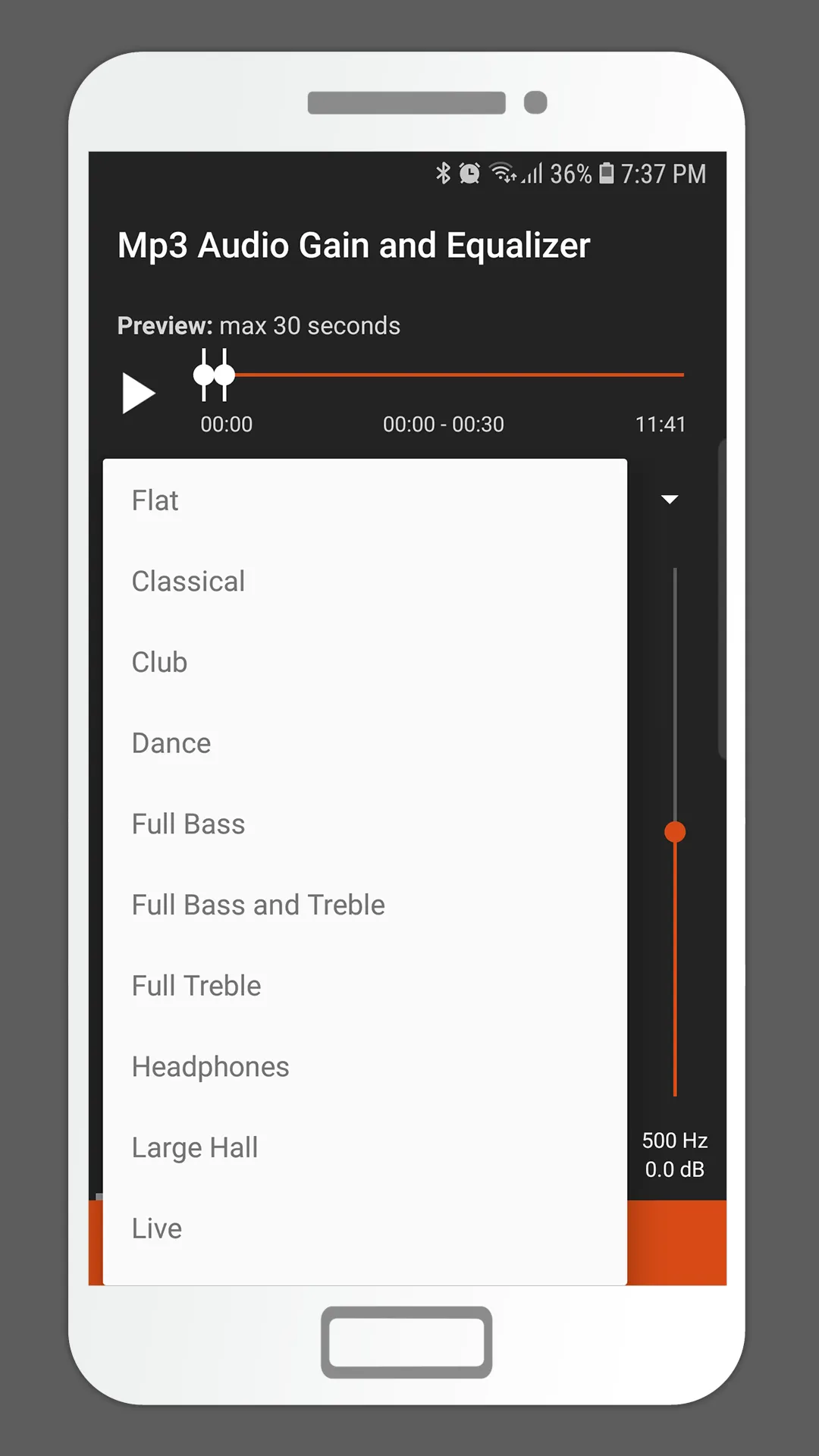 MP3 Audio Gain and Equalizer | Indus Appstore | Screenshot