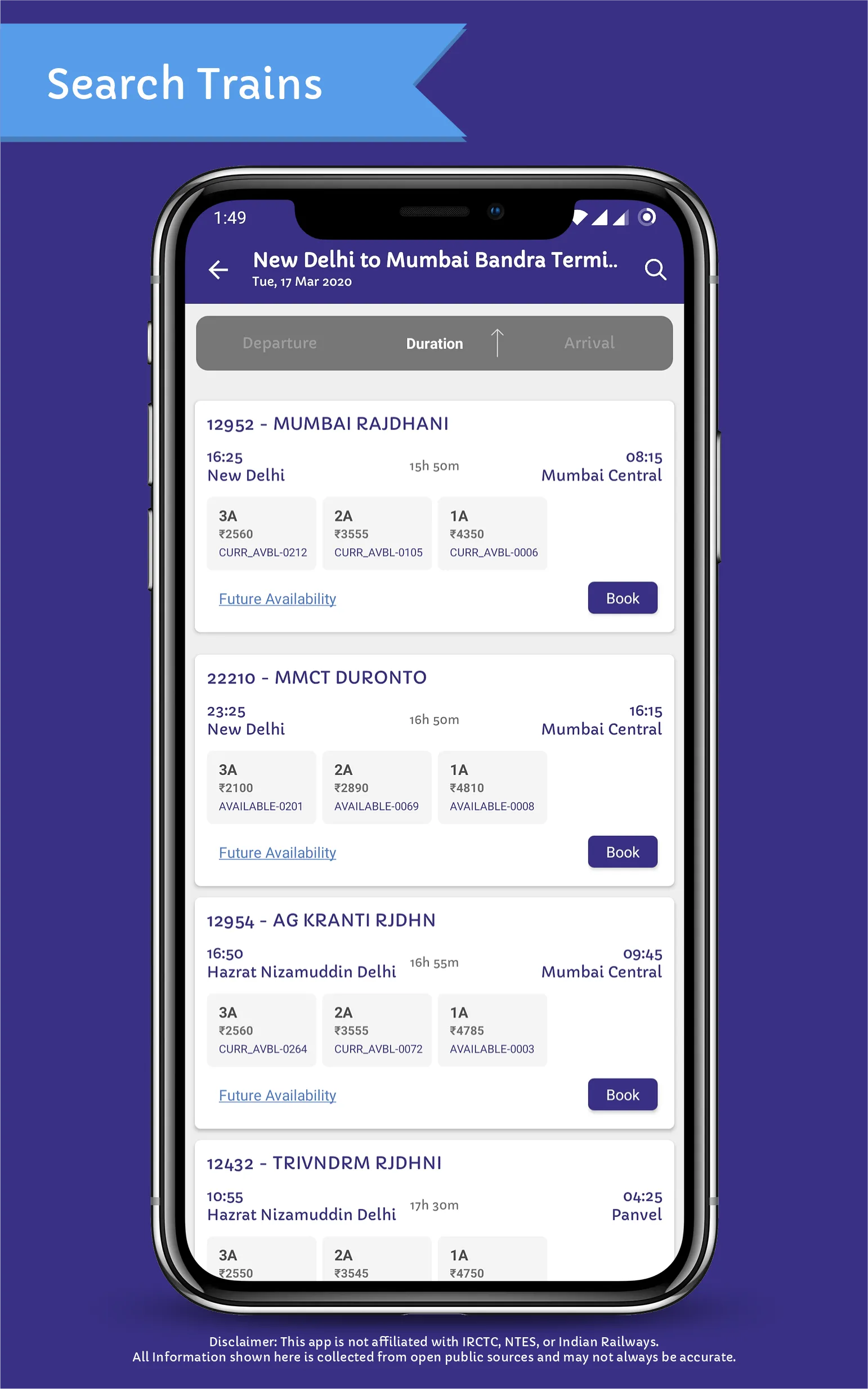 Book Tatkal Train Tickets | Indus Appstore | Screenshot