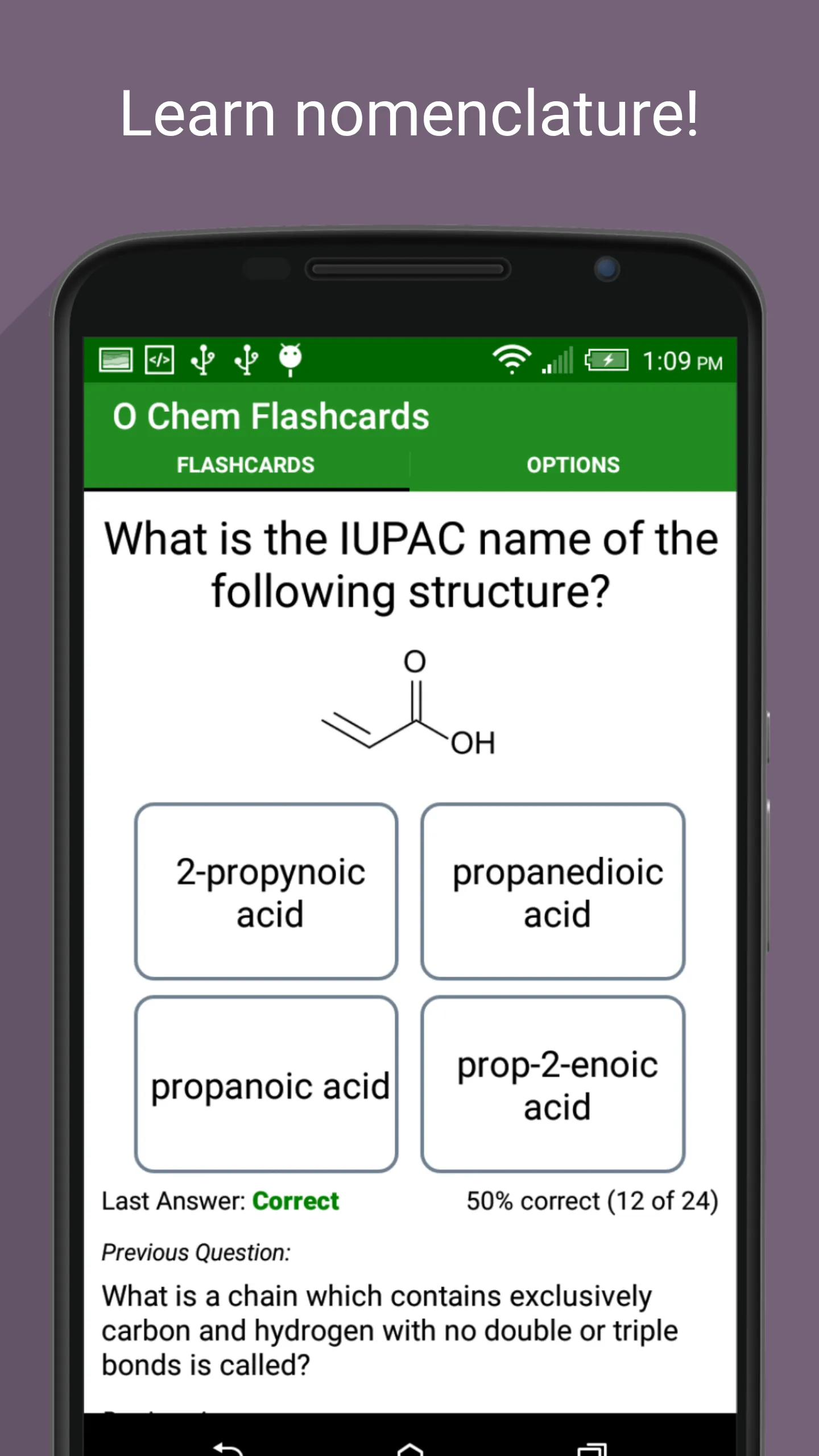 Organic Chemistry Flashcards | Indus Appstore | Screenshot