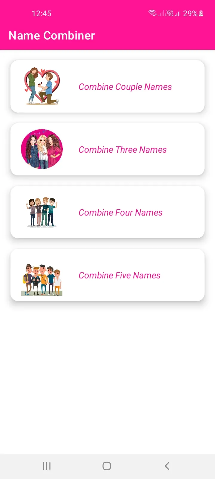 Name Combiner Mixer Generator | Indus Appstore | Screenshot