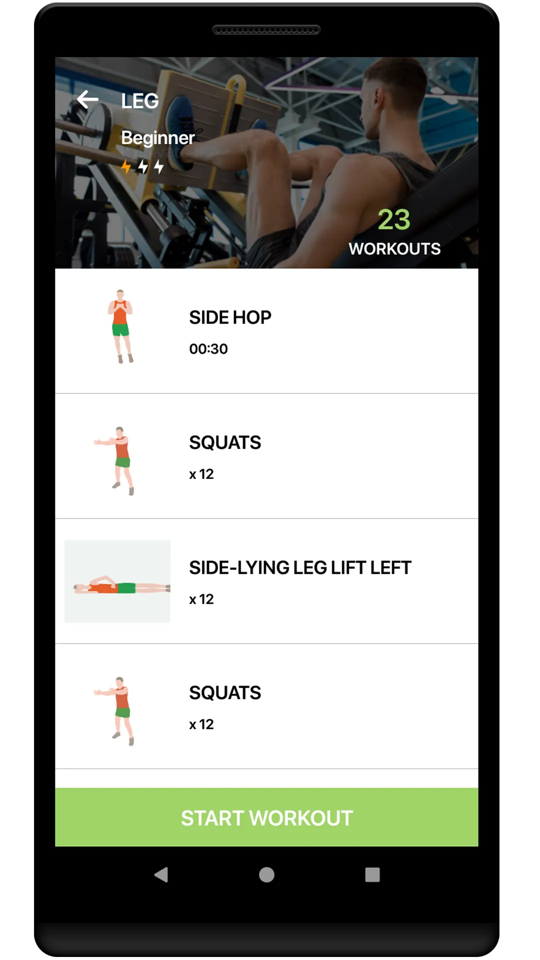 Legs Workout For Men | Indus Appstore | Screenshot