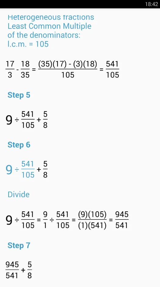 Fraction Calculator | Indus Appstore | Screenshot