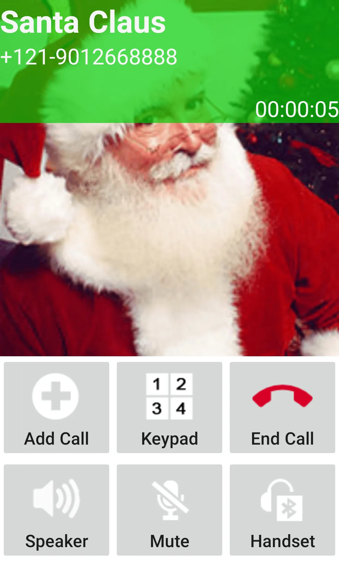 Fake Call Santa Claus - Video  | Indus Appstore | Screenshot