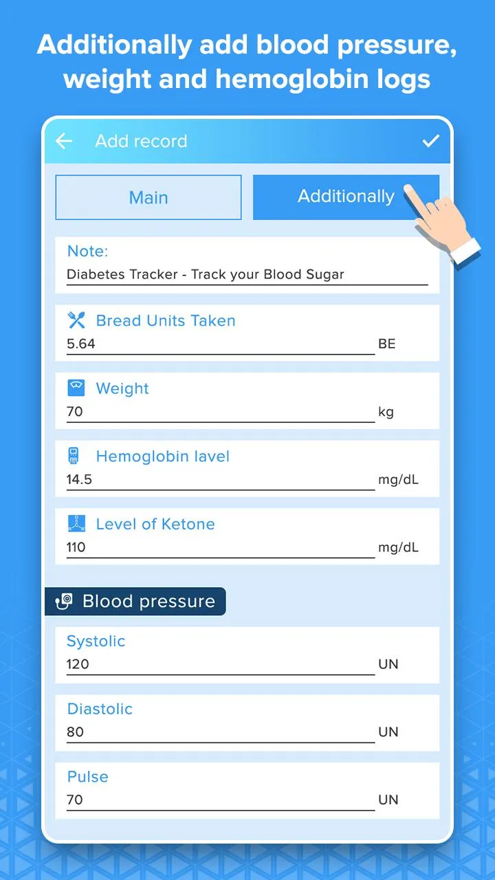 Blood Sugar Diary - Health Tra | Indus Appstore | Screenshot