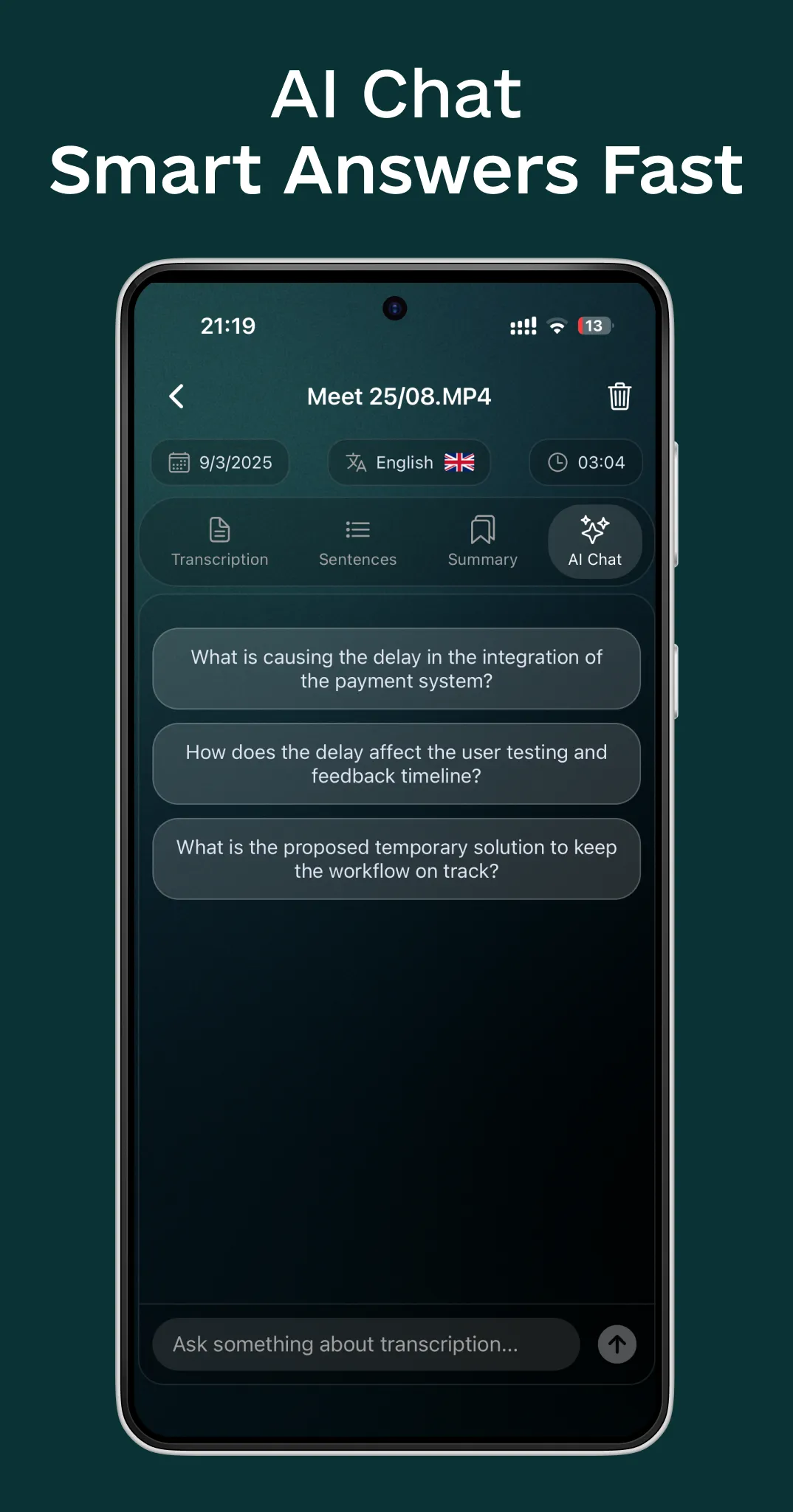 Video and Audio to Text | Indus Appstore | Screenshot