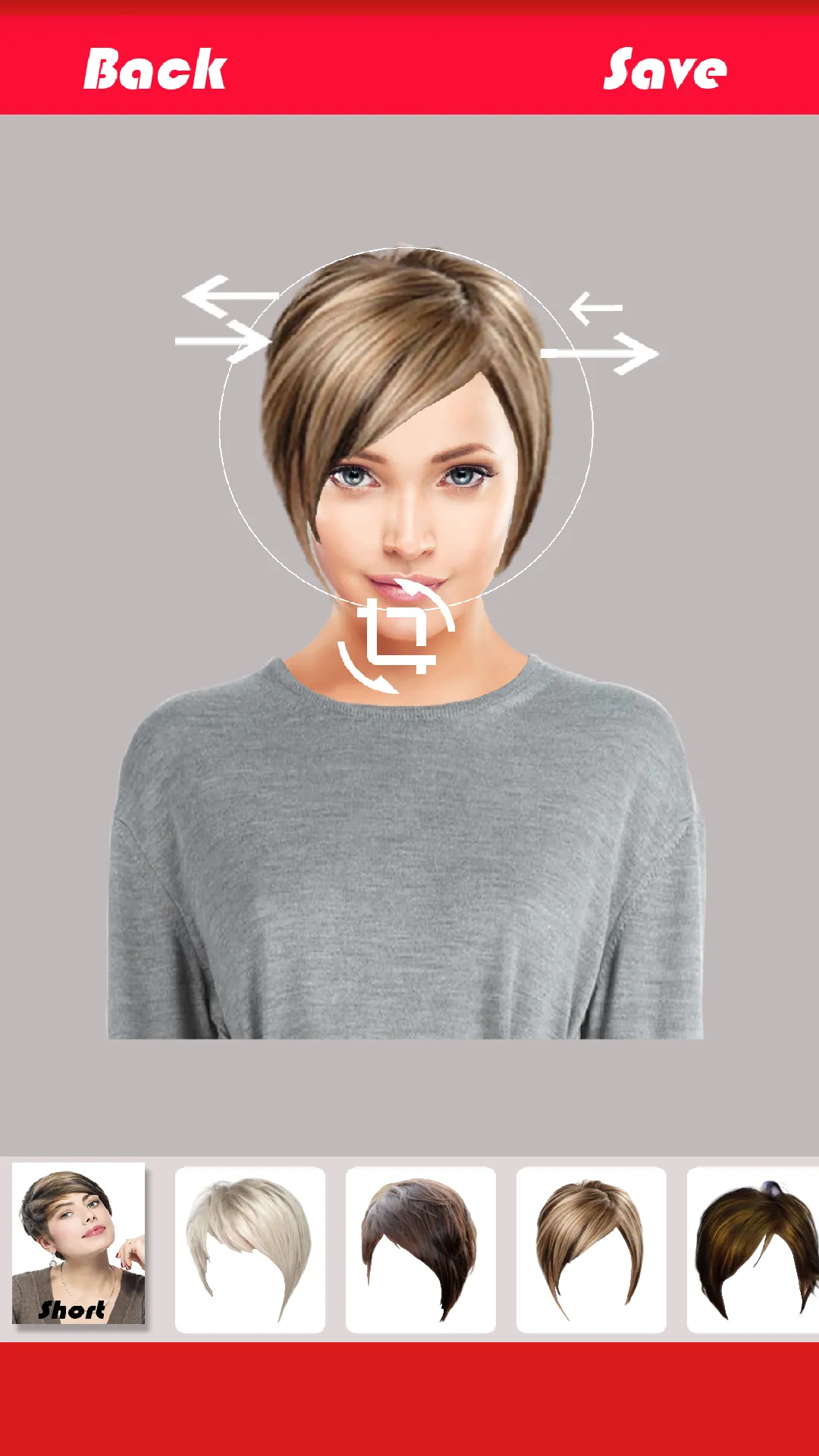 Change Hairstyle | Indus Appstore | Screenshot