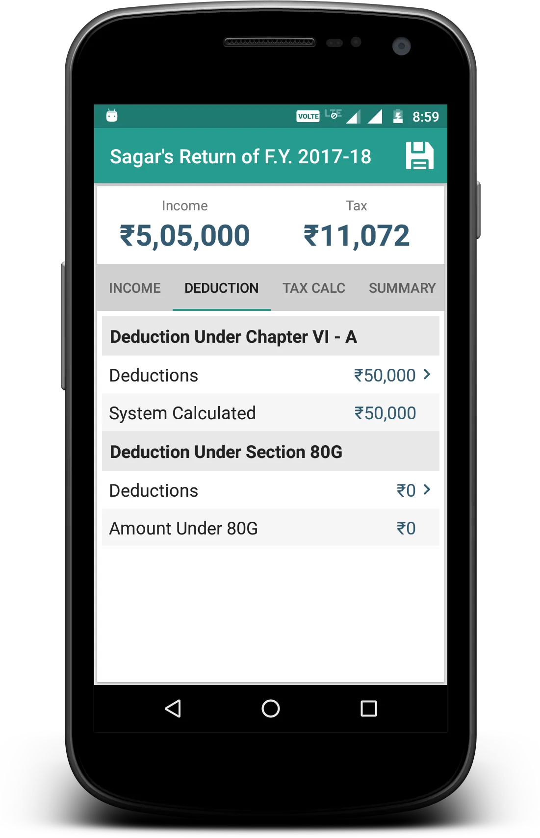 Income Tax Calculator | Indus Appstore | Screenshot