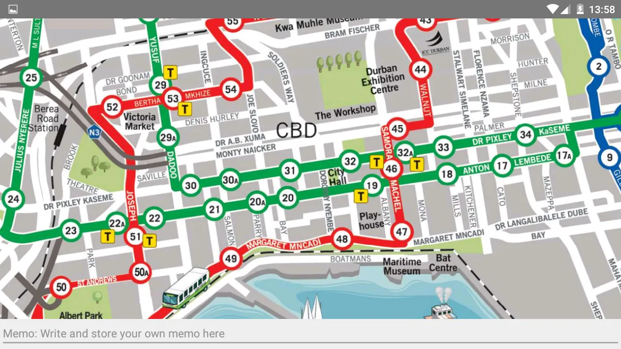 DURBAN BUS ROUTES MAP | Indus Appstore | Screenshot