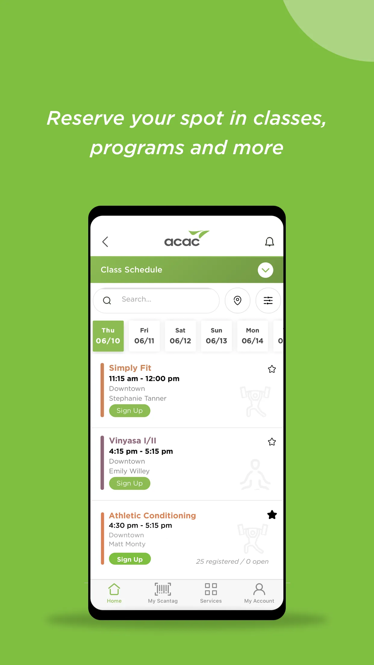 ACAC FITNESS & WELLNESS APP | Indus Appstore | Screenshot