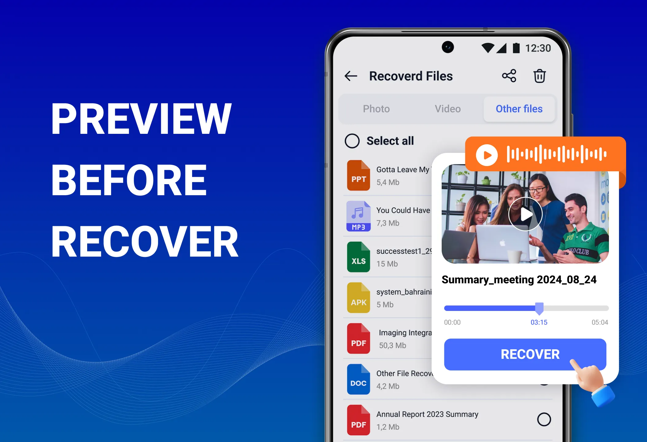 File Recovery, Photo Recovery | Indus Appstore | Screenshot