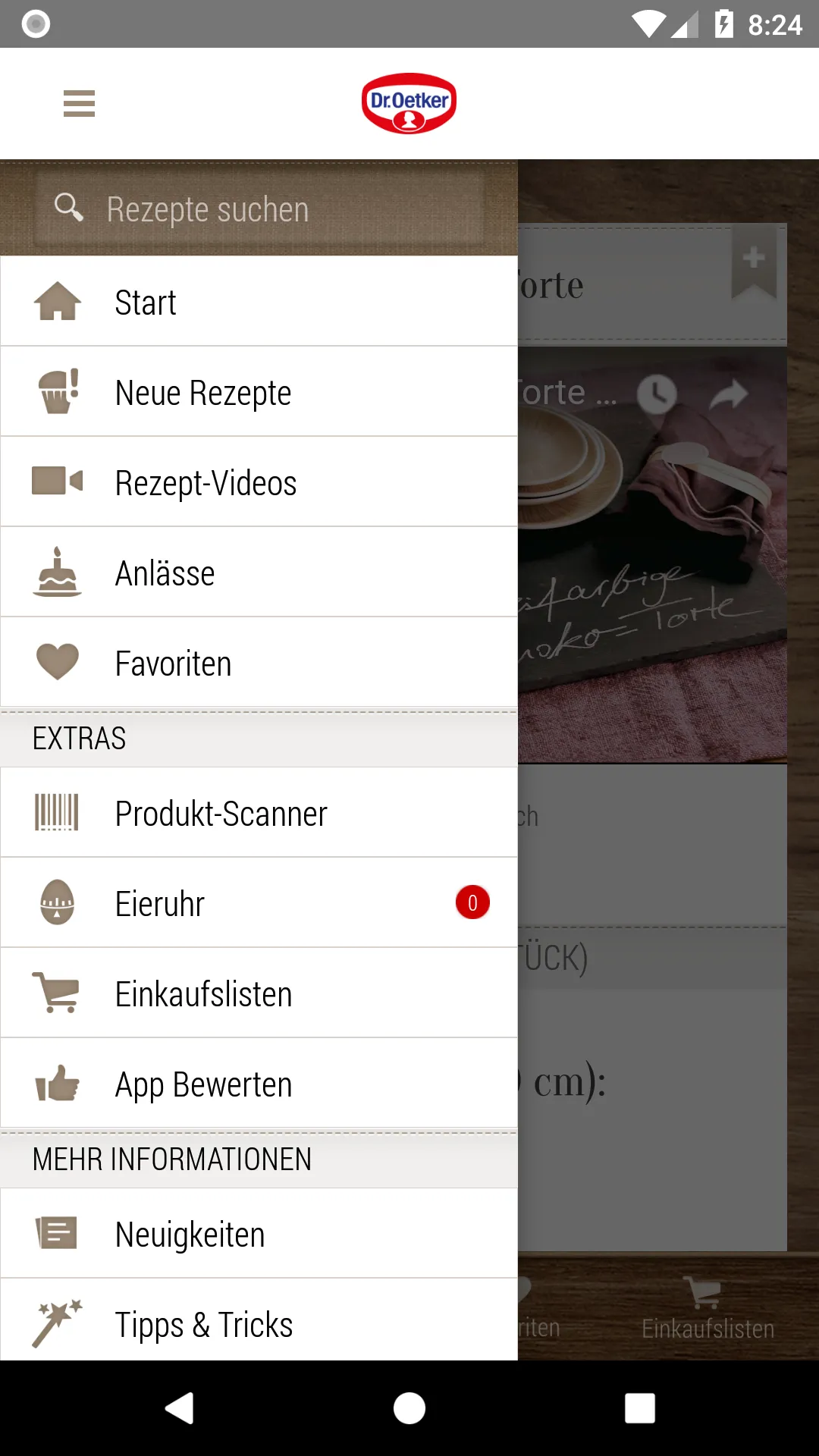 Dr. Oetker Rezeptideen | Indus Appstore | Screenshot