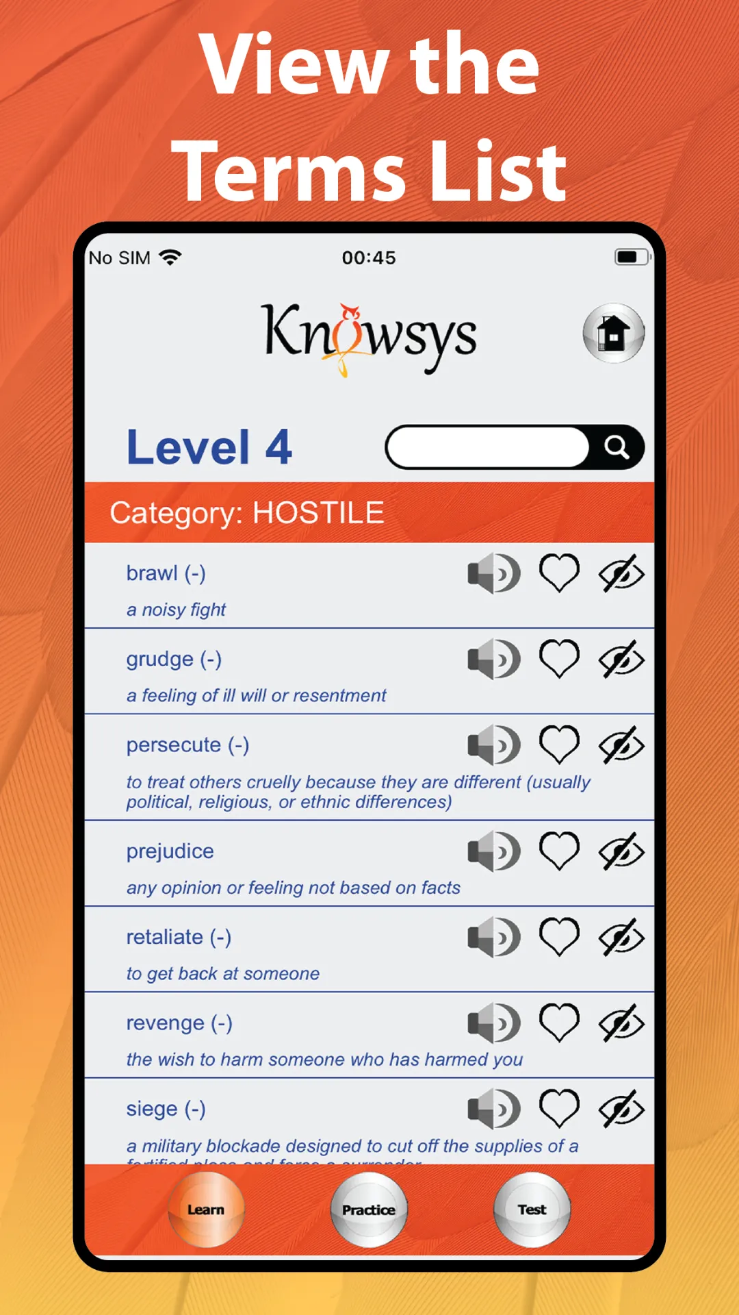 Vocabulary Games by Knowsys | Indus Appstore | Screenshot