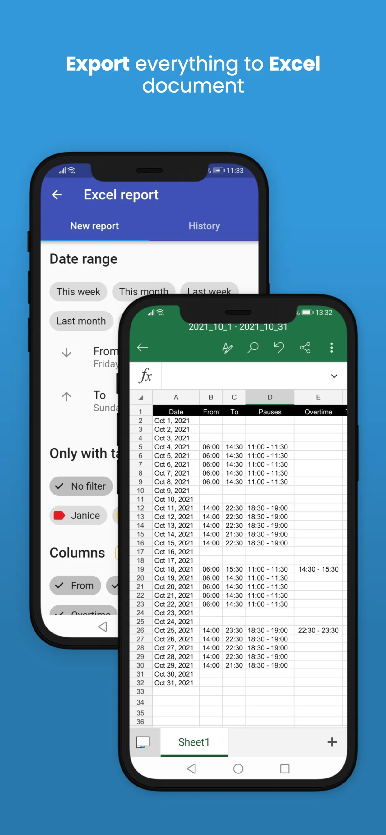 Timesheet: Work Hours Tracker | Indus Appstore | Screenshot